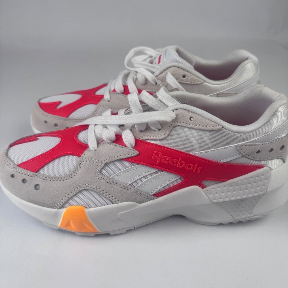NEW Reebok Men's 9 DV5386 Aztrek NO BOX Extra Laces Burnt Orange White Shoes